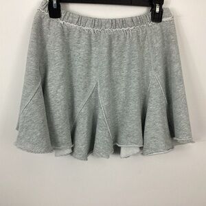 Aerie Heathered Gray Fleece Godet Skirt Size XS